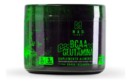 Bcaa Glutamina Mad Labz 210g sabor fresandia