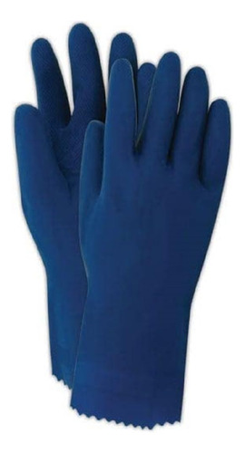 Magid 584-10 Comfort Flex 584 - Guantes De Latex Azules Sin 