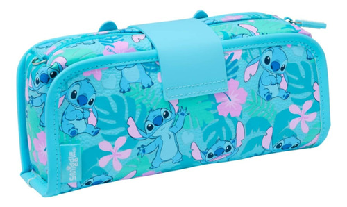 Kit Escolar Mochila Y Lapicera Lilo Y Stitch Smiggle/disney Azul Acero Stitch
