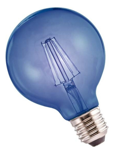 Lamparas Led Filamento 4w G80 Interelec Colores Color De La Luz Azul