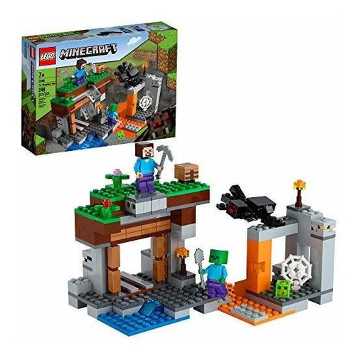 Lego Minecraft La Mina Abandonada 21166 Juego De Batalla De