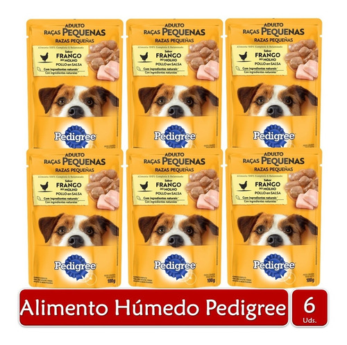 Pedigree Alimento Húmedo Para Perro Adulto Pollo 100g X6uds