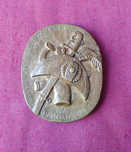 Medalla San Martin 1950, Banco Provincia Buenos Aires (Usado)