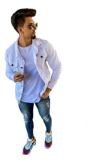 jaqueta branca destroyed