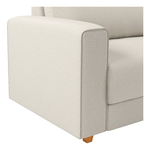 Sofá Living 3 Lugares Hit 180cm No Linho Várias Cores