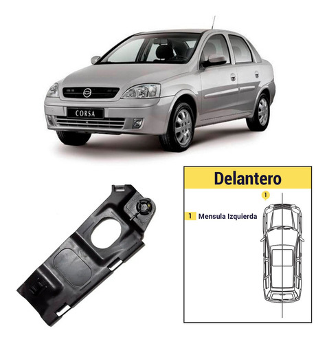 Mensula Delantera Izquierda Chevrolet Corsa 2007