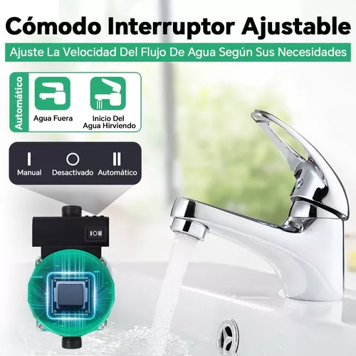 Bomba de presión de agua de 120 W para el hogar Bomba de presión de agua  caliente de 115 V/60 Hz, salida de 3/4 pulgadas, 25L/min, bomba de presión  de