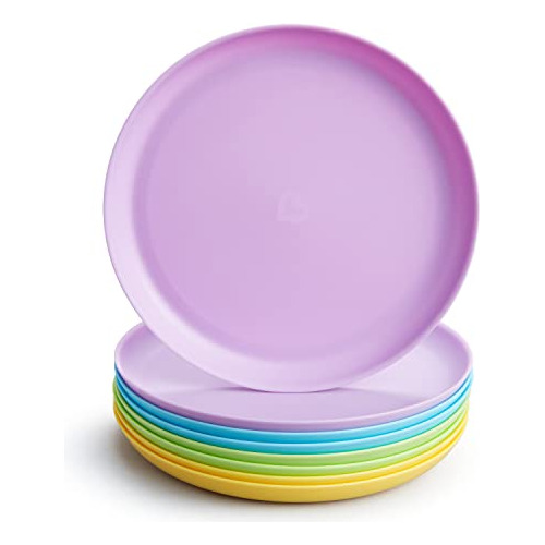 Visit The Munchkin Store Multi Toddler Plate, 8 Pack