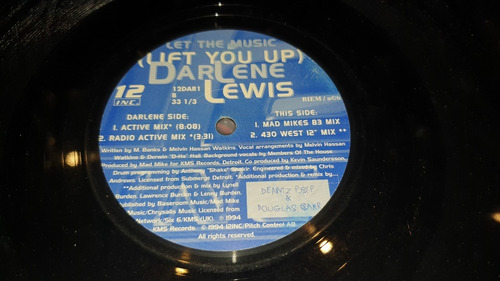 Darlene Lewis Let The Music Lift You Up Vinilo Maxi Ingles