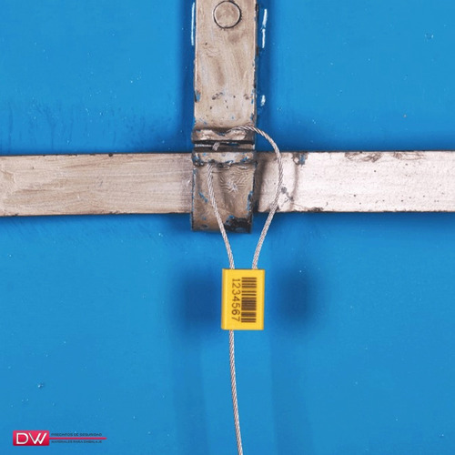 Imagen 7 de 10 de Precinto Metalico Con Cable Acero Nifty Lock X100u Dw!