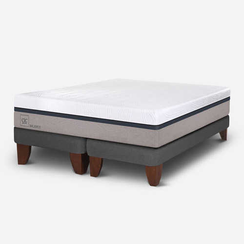 Cama Europea 2 Plazas Cic Balance Base Dividida Usado