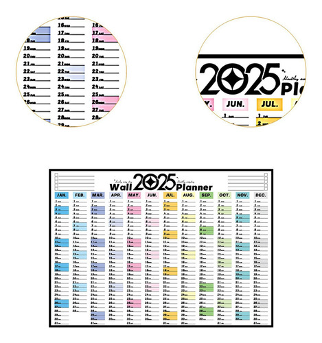Calendario De Pared 2025 Planificador De Pared Estilo A