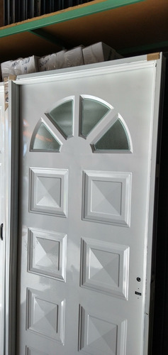 Imagen 3 de 4 de Puerta Exterior Chapa Simple 80 Medio Sol