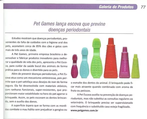 Brinquedo mordedor de nylon, Pet Escova da Pet Games.