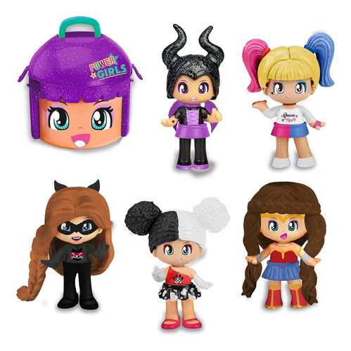 Pinypon Cabeza Power Girls 5 Figuras Edición Limitada