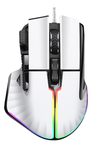 Mouse Gamer Mog602 Game Factor 19,000dpi Multiclic 8 Óptico Color Blanco