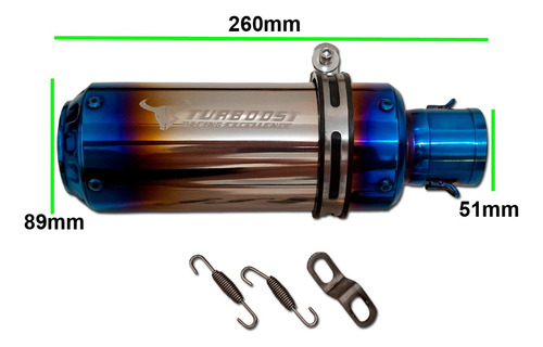 Ponteira Escapamento Esportivo Turboost Mt 03 Mt03 2018 B