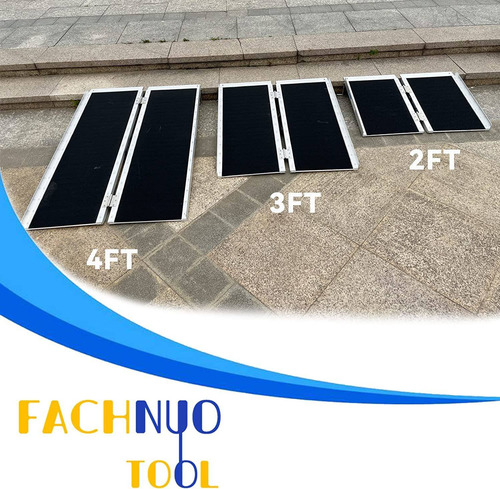 Imagen 6 de 7 de Rampa Portátil Para Silla De Ruedas Fachnuo, Antideslizante