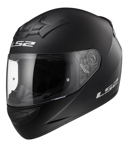 Imagen 1 de 7 de Casco Integral Moto Ls2 352 Rookie Solid Negro Mate
