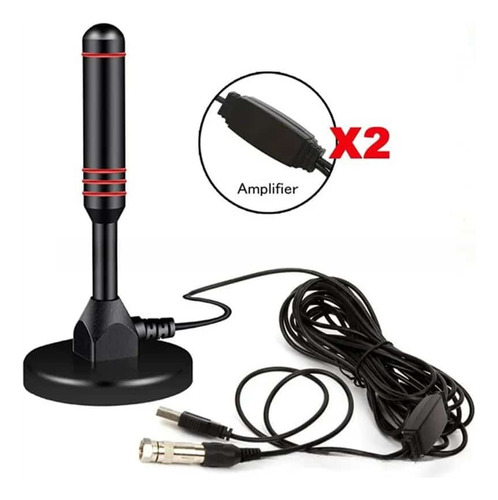 Antena Amplificadora Ultra Hd Magnética 5m 3.5 Dbi C511832