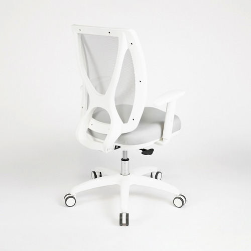 Imagen 7 de 9 de Silla De Oficina Alma White Brazos Regulables | Contado