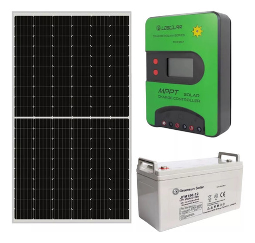 Kit Solar Heladeras Bajo Mesada Bateria Regulador Panel 12v