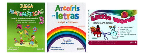 Pack Matemáticas Arcoíris De Letras Y Little Words 3 Trillas