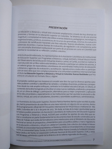 Imagen 3 de 7 de La Educación Superior A Distancia y virtual en Colombia