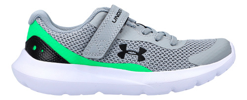 Tenis Under Armour Correr Surge 3 Preescolar Niño Gris