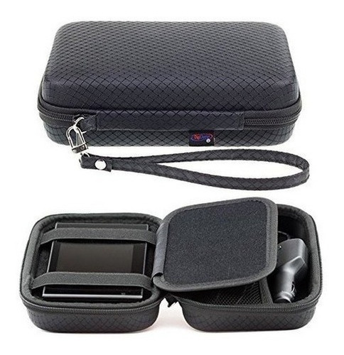 Estuche De Transporte Duro Negro Para Garmin Drive Dri