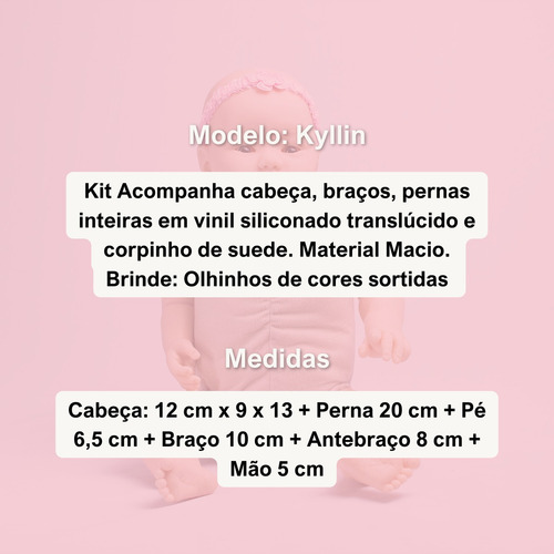 Kit Reborn Kyllin Com Corpo De Tecido