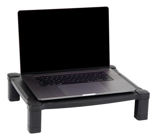 Mind Reader Soporte Para Monitor, Altura Ajustable, Organiz. Color Negro