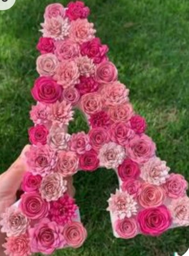 Letras Con Flores Cumple.decoracion