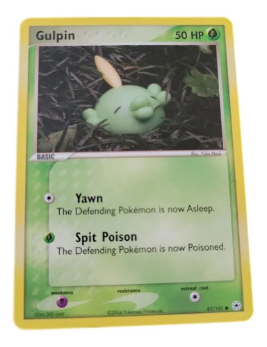 Cartas Pokemon Gulpin 62/101 Ex Hidden Legends