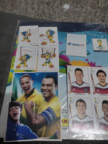 Álbum Figurinhas C/ Dura Copa 2014 Completo P/ Colar +brinde