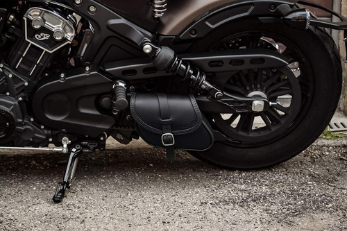 Bolso Brazo Oscilante Cuero Para Indian Scout Bobber Italia