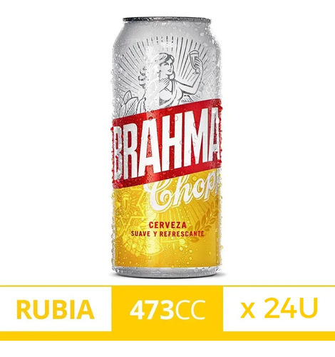 Cerveza Brahma 473ml Lata X24u. Combox