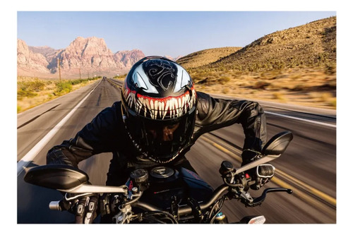 Casco Moto Integral Hjc Rpha 12 + Pinlock Gaona Motos Rojo Venom Iii Mc1sf M