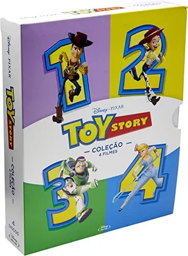 Filmes Toy Story Blu-ray Box Coleção 4 Discos Disney Pixar