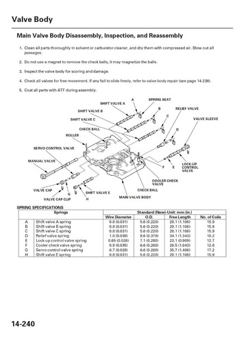 Transmision Honda Accord 03-07 Bcla (manual De Reparación) (Usado)