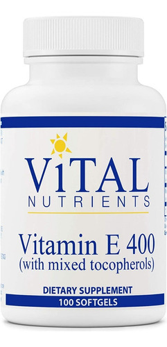 Vitamin E 100cap Vital Nutrient - - Unidad A $3148