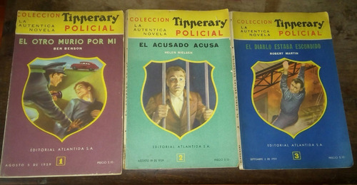 Lote X 8 Libros -  La Auténtica Novela Policial  Tipperary 