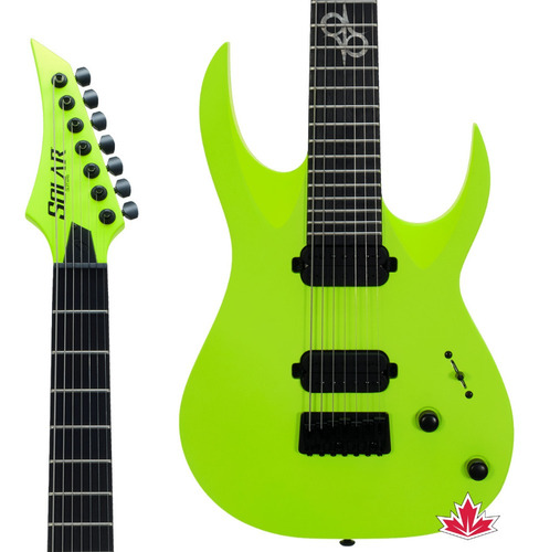 Guitarra 7 Cordas Solar Lemon Neon Matte A2.7ln