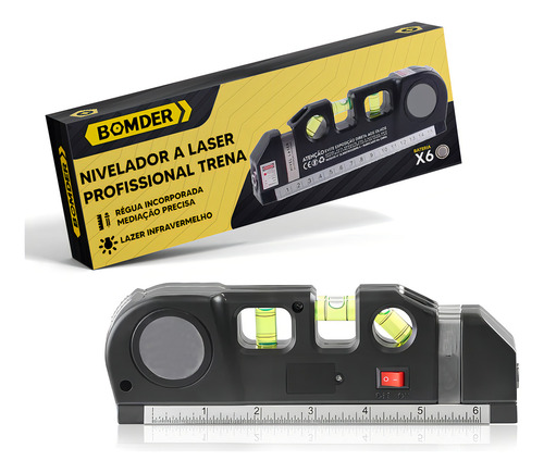 Nível Leiser E Trena Profissional 3 Modos Nivelador Bolha Lumi