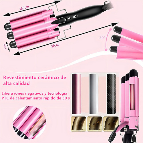 Baidai Rizador De Pelo, Lagom Ga-002 Ondas Cerámica Con