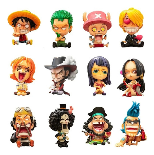 Figura One Piece Chibi Luffy Zoro Sanji Nami Usopp Miltienda