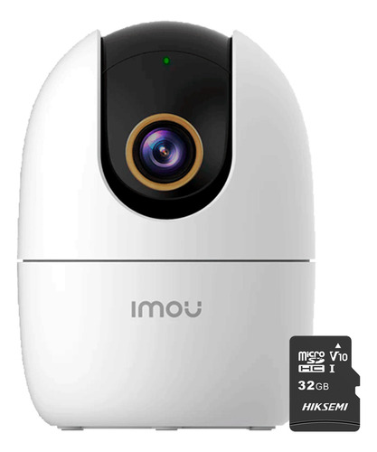 Imou & Cronos Cámara Ip 5mp Ipck2en-plus-32 Wi-fi Detección Inteligente Modo De Privacidad Con Micrófono Y Bocina Integrada Cv-1762 Sirena Personalizable Con Autotracking + Almacenamiento Microsd 32gb