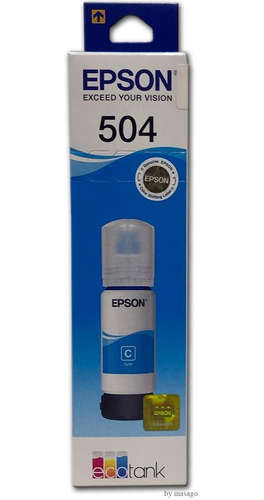 Botella Tinta Epson T504 Cian 504 T504220 C13t03n22a Origina