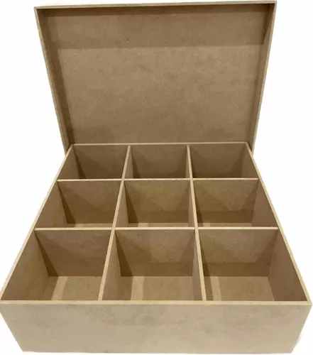 Caja Porta Sobres de Té con 9 Compartimentos