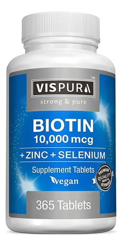 Biotina 10.000mcg + Selenio + Zinc (rinde 1 Año)